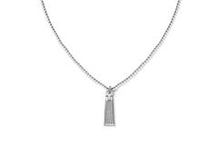  Necklaces with pendant - Steel - 60cm