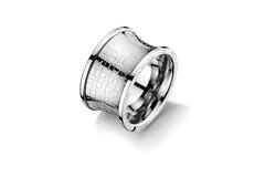  Ringe ohne Stein - Stahl - 17mm 