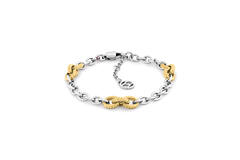  Gliederarmbänder - Stahl - 19cm