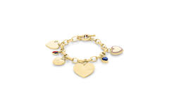  Gliederarmbänder - Stahl - 17cm
