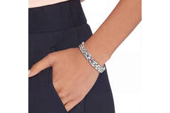  Gliederarmbänder - Stahl - 19cm