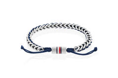 Geflochtener Armreif - Stahl - 19,5cm