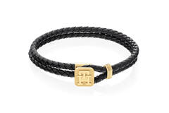  Armband - Leer - 19cm