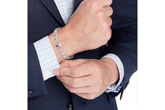  Link bracelets - Steel - 17,5cm